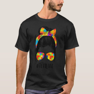 Camiseta Vida de Titi Autismo Coque Lâmpada óculos Bandana
