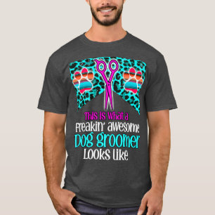 Camiseta Vida de tosador de cães animal gato cães tosador t