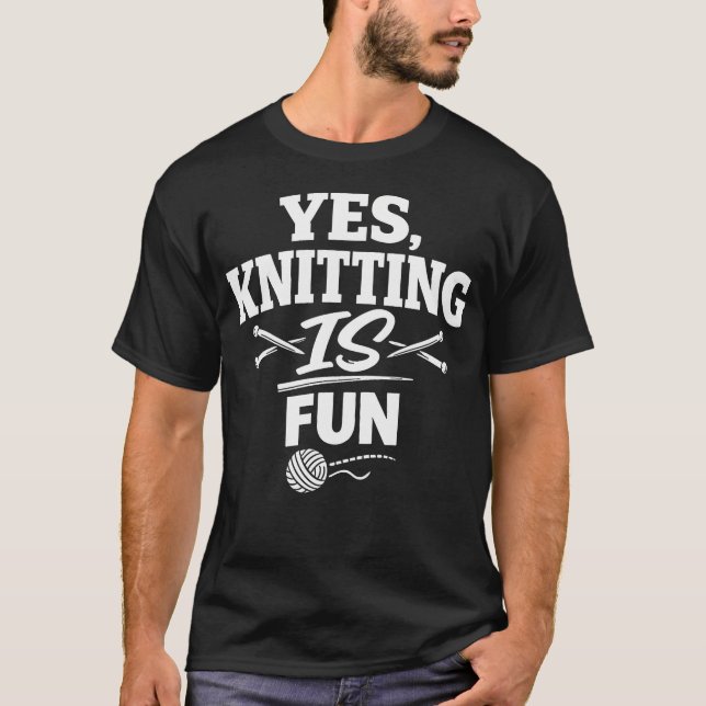 Camiseta Vida de Tricô Crochê Fibra (Frente)