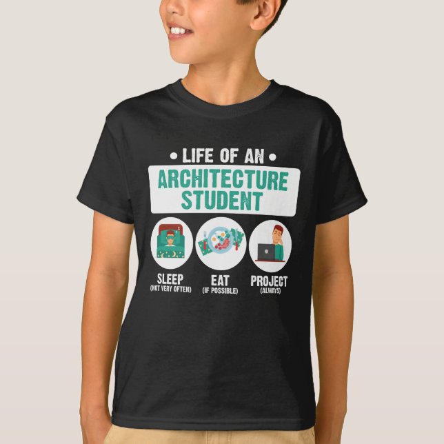 Camiseta Vida De Um Estudante De Arquitetura (Frente)