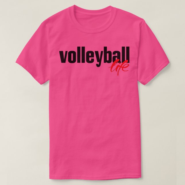 Camiseta Vida de Voleibol (Frente do Design)