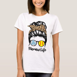 Camiseta Vida de Vovó Cabelo Desgrenhado Funny Softll Volle