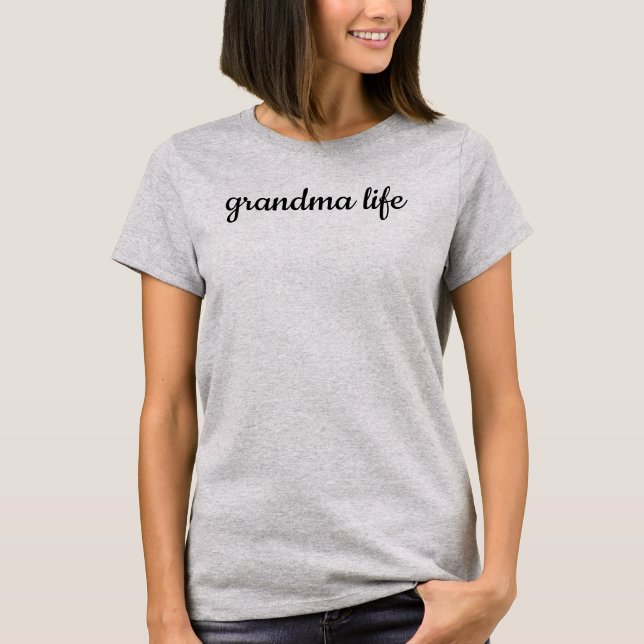 Camiseta Vida de Vovó – Presente Divertido e Fofo  (Frente)