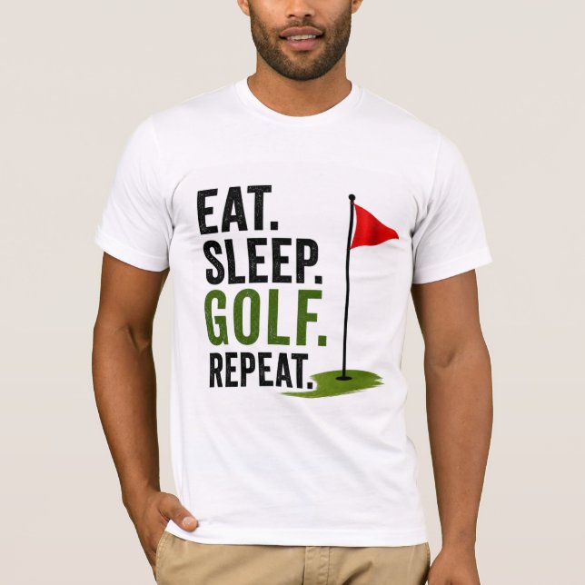 Camiseta Vida Diária de Golfe (Frente)