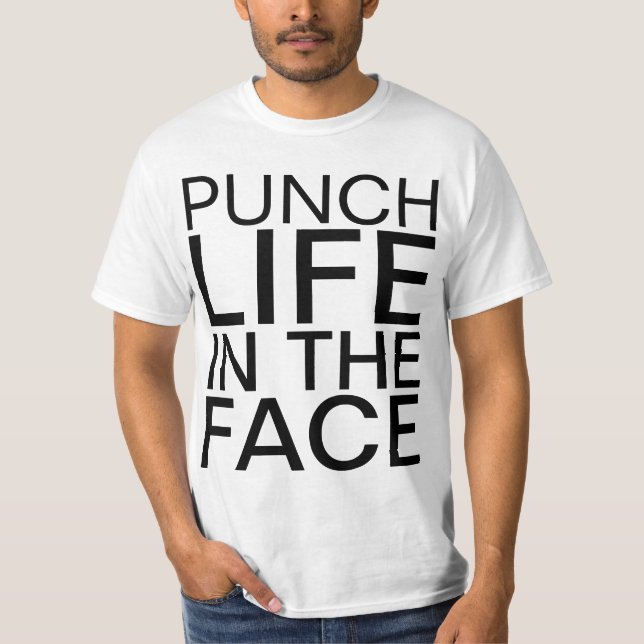 Camiseta vida do perfurador na cara (Frente)