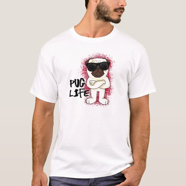 Camiseta Vida do Pug (Frente)