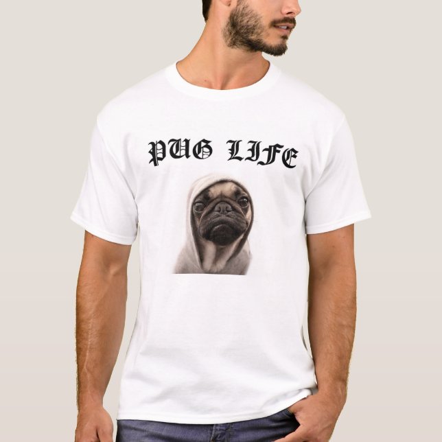 Camiseta Vida do Pug (Frente)