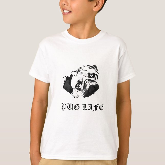 Camiseta Vida do Pug (Frente)