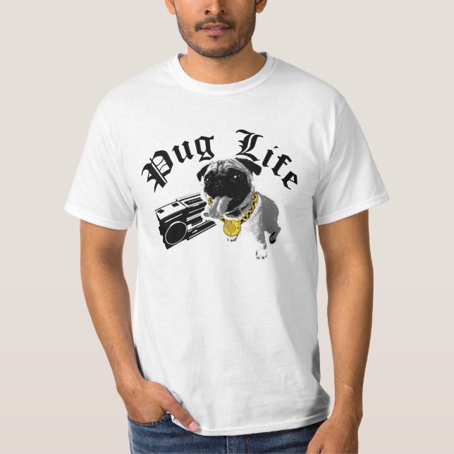 Camiseta Vida do Pug (Frente)