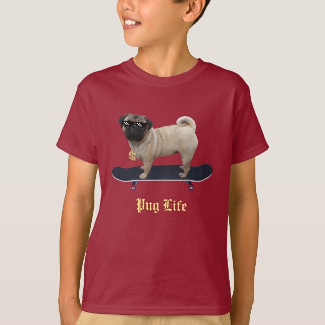 Camiseta Vida do Pug (Frente)
