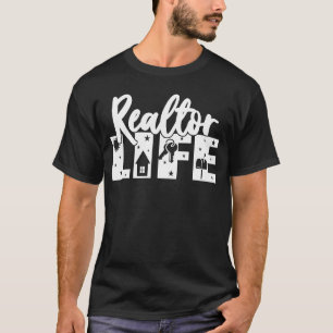 Camiseta Vida do Realtor para um agente de vendas, agente d