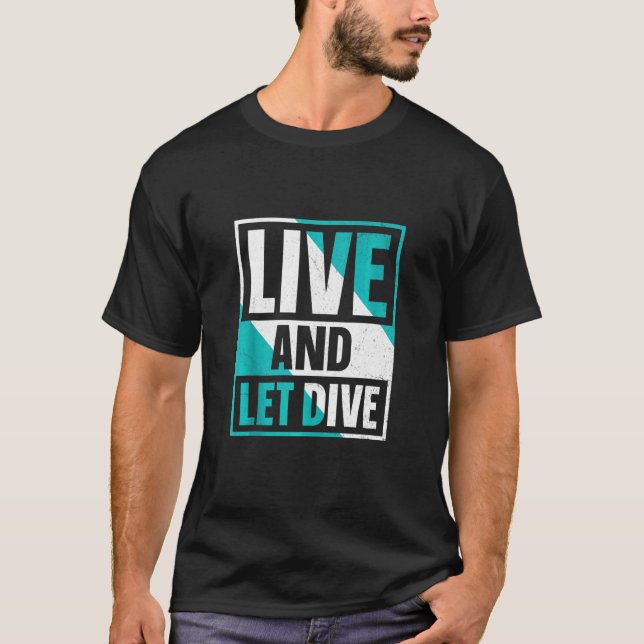 Camiseta Vida E Deixar Mergulhar I Scuba Merging (Frente)