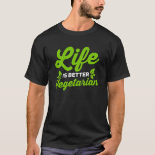 Camiseta Vida é melhor veganismo Vegana Comida vegetariana