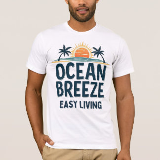 Camiseta Vida Fácil Brisa Oceânica