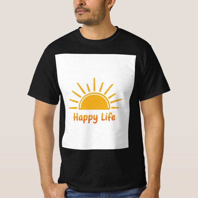 Camiseta Vida Feliz: Iluminada pela Alegria (Frente)