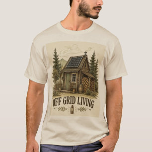 Camiseta Vida Fora da Rede Cabana de Casa de Campo Vintage