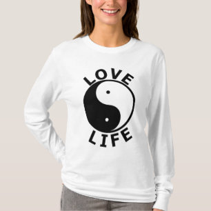 Camiseta VIDA HOODY do AMOR das SENHORAS cabida