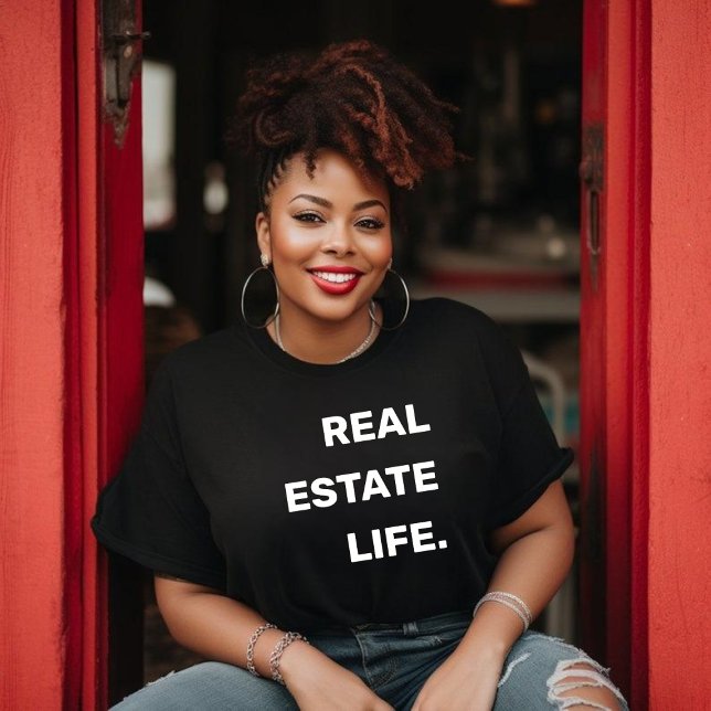 Camiseta VIDA IMOBILIÁRIA. Marketing do Realtor (Criador carregado)