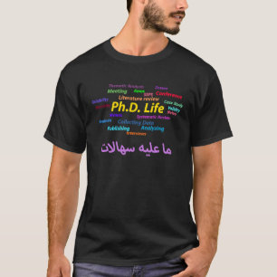 Camiseta Vida incrível de PhD
