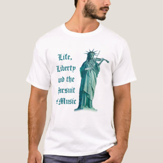 Camiseta Vida, liberdade e a perseguição da música -