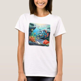 Camiseta vida marinha