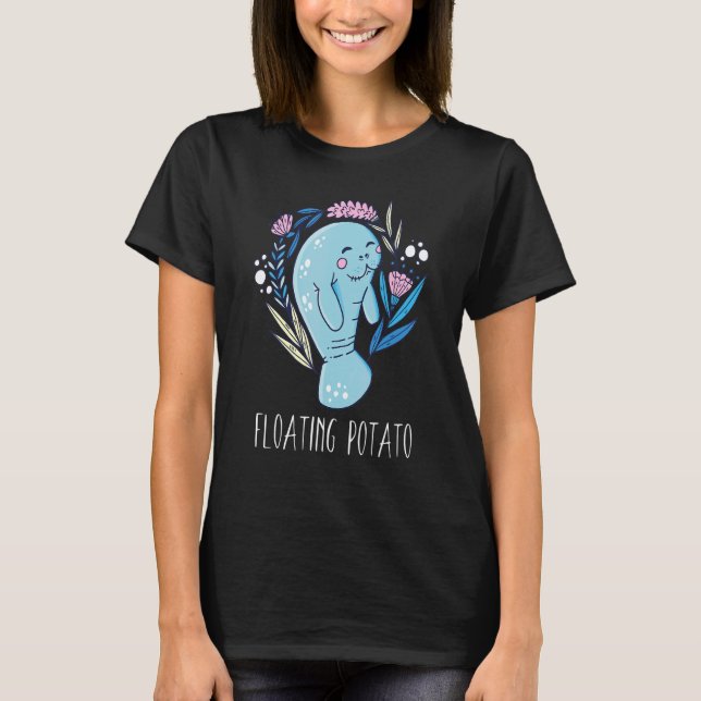 Camiseta Vida Marinha de Batata Flutuante 3 (Frente)