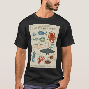 Camiseta Vida Marinha de Johto