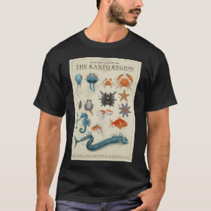Camiseta Vida Marinha de Kanto