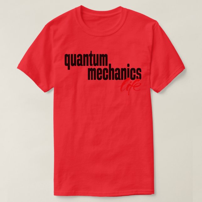 Camiseta Vida Mecânica Quântica (Frente do Design)