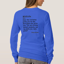 Camiseta Vida média: Pescoço da Tripulação de Longa Distânc