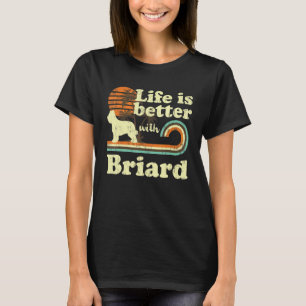 Camiseta Vida melhor Brito Vintage Cachorro Mãe Pai