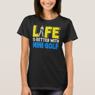 Camiseta Vida Melhor Com Mini Golfe Golfe Nadando Ho