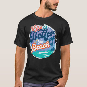 Camiseta Vida melhor na praia