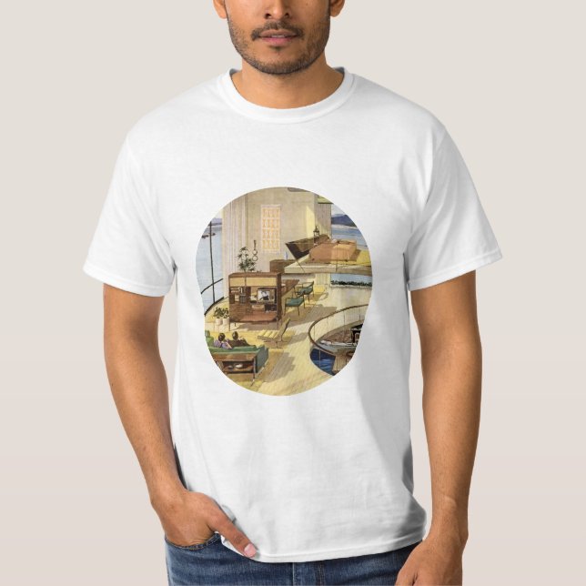 Camiseta Vida moderna do meio século (Frente)