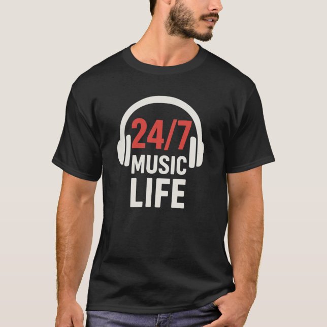 Camiseta Vida musical 24/7 (Frente)