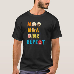 Camiseta Vida Na Fazenda Animal Dizendo Vaca Cabra Fazend