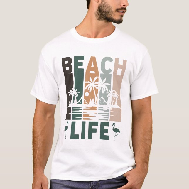 Camiseta Vida na praia (Frente)