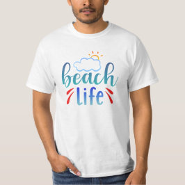 Camiseta Vida na Praia - Vibes Costeiras Relaxadas e Elegan