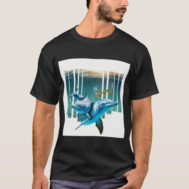 Camiseta Vida no oceano em perspectiva (Frente)