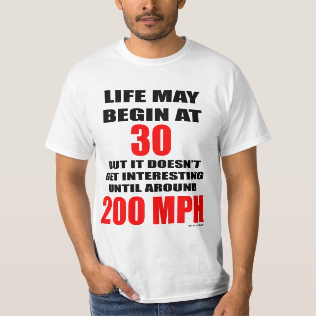 Camiseta Vida no Tshirt de 200 mph (Frente)