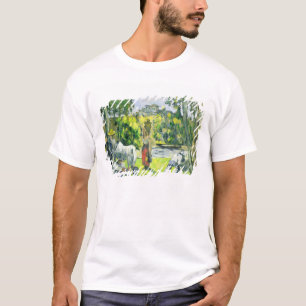 Camiseta Vida nos campos, c.1875 de Paul Cezanne   (óleo