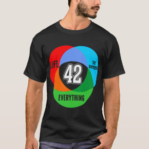 Camiseta Vida o universo tudo Tshirt da ciência