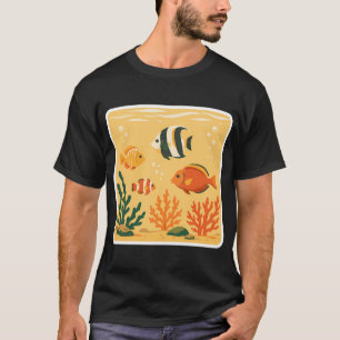 Camiseta Vida Oceânica Tropical Brasileira