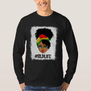 Camiseta Vida Orgulhosa das Mulheres SLP Afro Coque Desarru