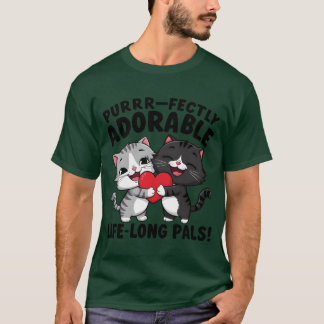 Camiseta vida perfeitamente adorável, amigos melhor amigo b