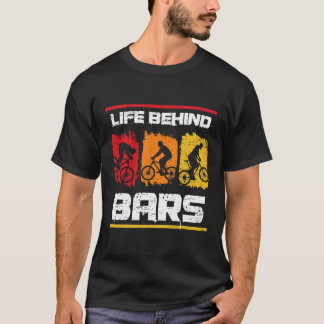 Camiseta Vida por trás do Rs Mountain Biking Para uma Bicic