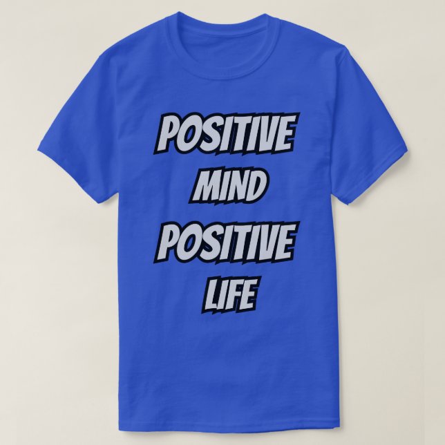 Camiseta Vida positiva da mente (Frente do Design)