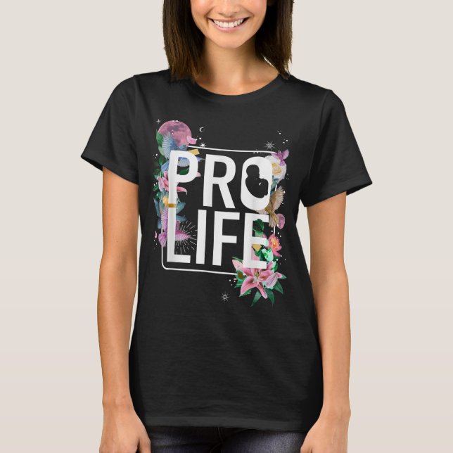 Camiseta Vida profissional Pro Deus Escolha a vida conserva (Frente)