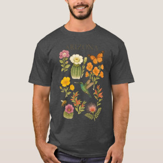 Camiseta Vida selvagem de flores nativas arizonas