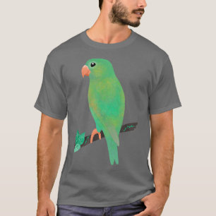 Camiseta Vida selvagem de papagaio verde-bonito
